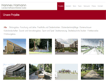 Tablet Screenshot of hannes-hamann.de